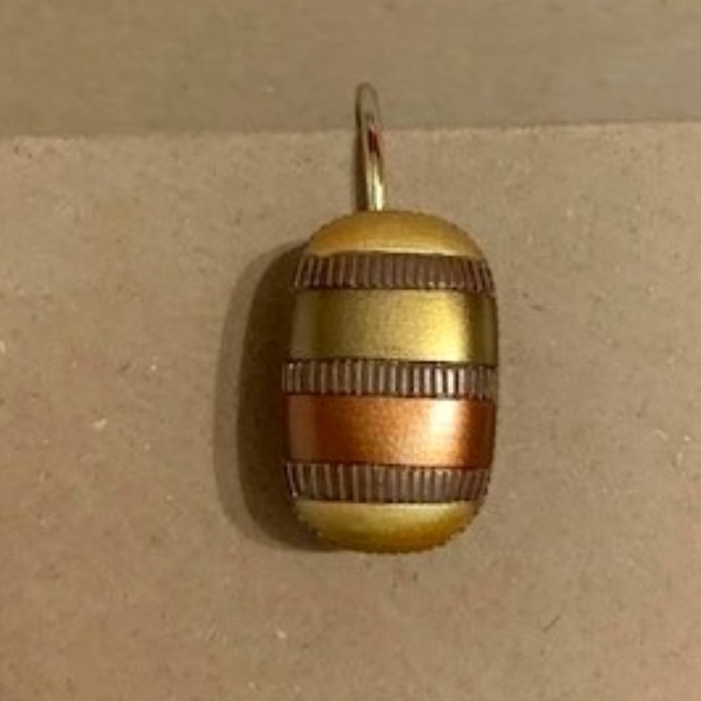 Gold and Copper Decorative Shower Curtain Hook